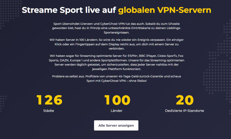 CyberGhost VPN - Streaming