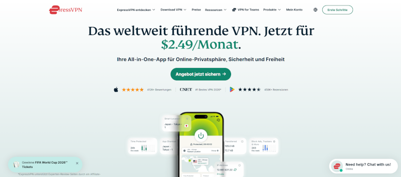 ExpressVPN im Überblick