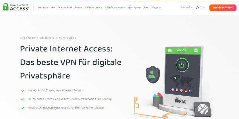 Private Internet Access - im Überblick