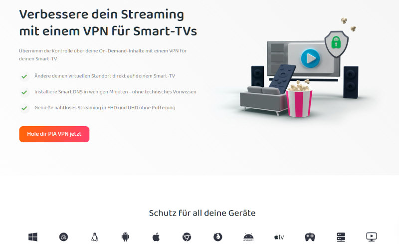 Private Internet Access - Streaming