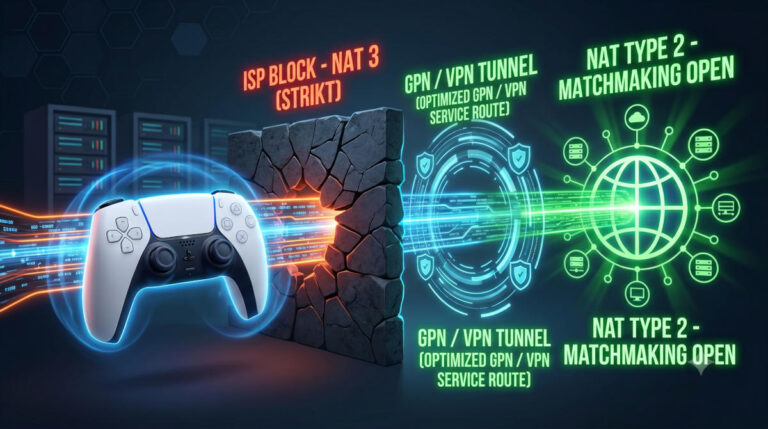 PS5 NAT-Typ 3 auf 2 ändern