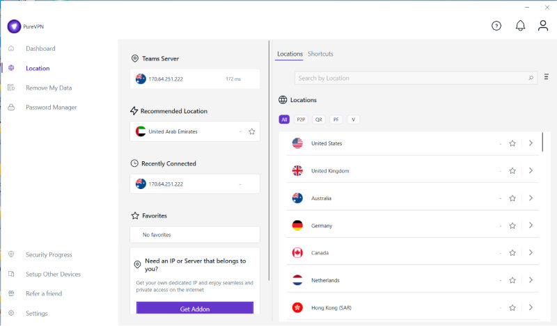 PureVPN - Windows App