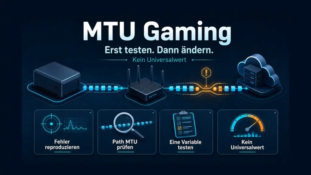 MTU fürs Gaming testen: Abbrüche und Fragmentierung eingrenzen