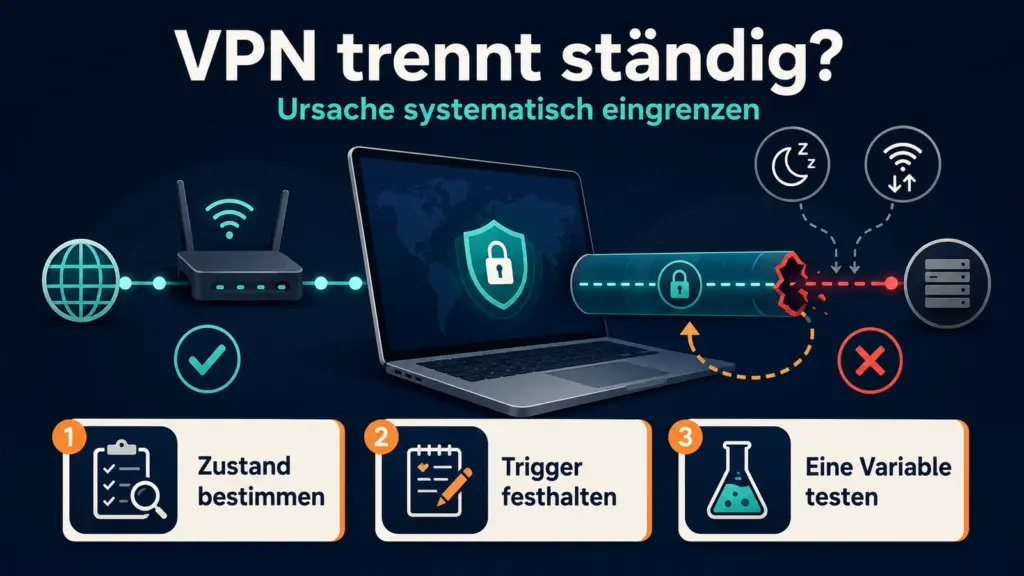 VPN trennt ständig die Verbindung: Ursachen gezielt prüfen